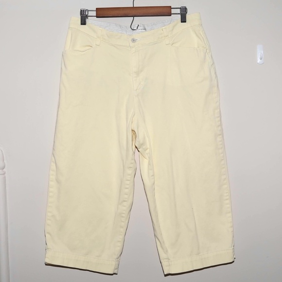 Butter Yellow Cropped Pants - Picture 3 of 8